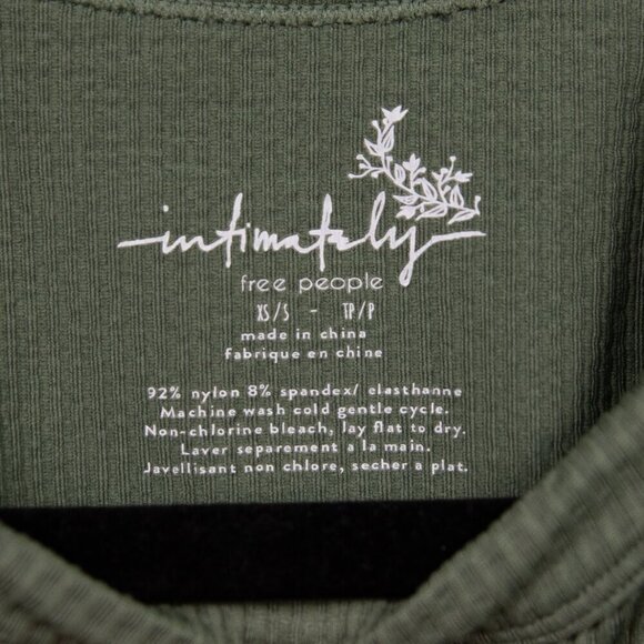 Intimately Free People ribbed green tank-XS/S - Picture 3 of 4